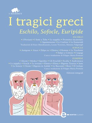 cover image of I tragici greci